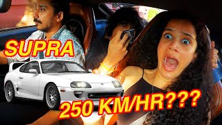 WE WENT INSANELY FAST IN A SUPRA!!!!