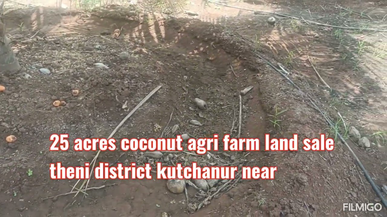 25 acres coconut agri farm land sale Theni district 