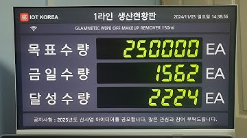 생산현황 모니터링 시스템 ECHO KIOSK Program 구동영상