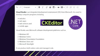 Add CKEditor - Rich Text Editor to ASP.NET Web Application | WYSIWYG Editor in ASP.NET screenshot 2