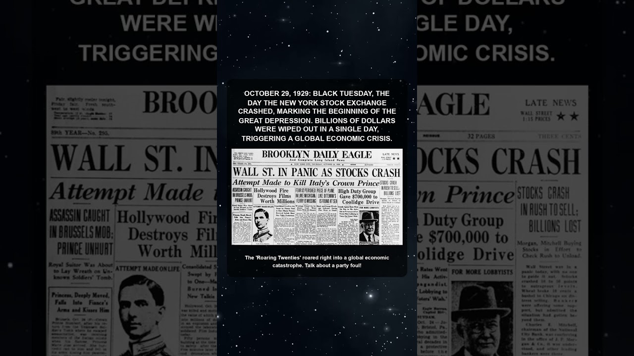 Wall Street Meltdown! 1929 Crash SHOCK!