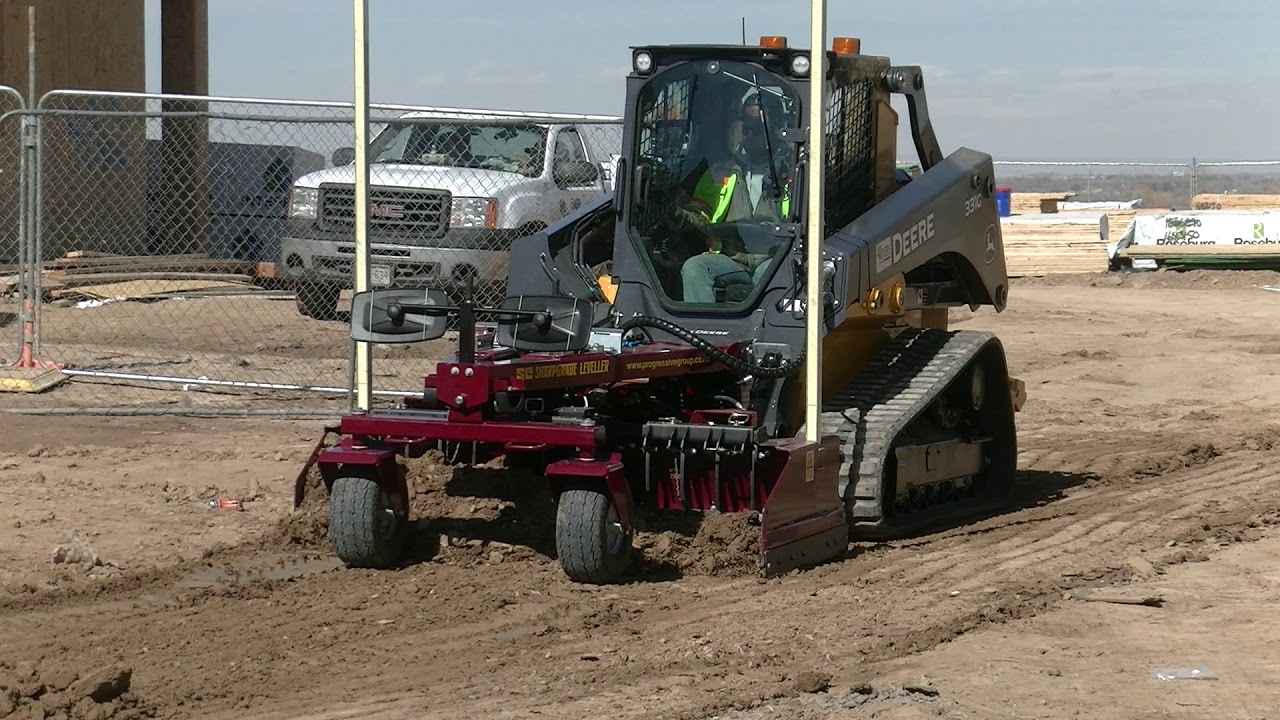 SHARPGRADE 2.2 DGR LASER GRADER WITH SCARIFIERS DEERE 331G YouTube
