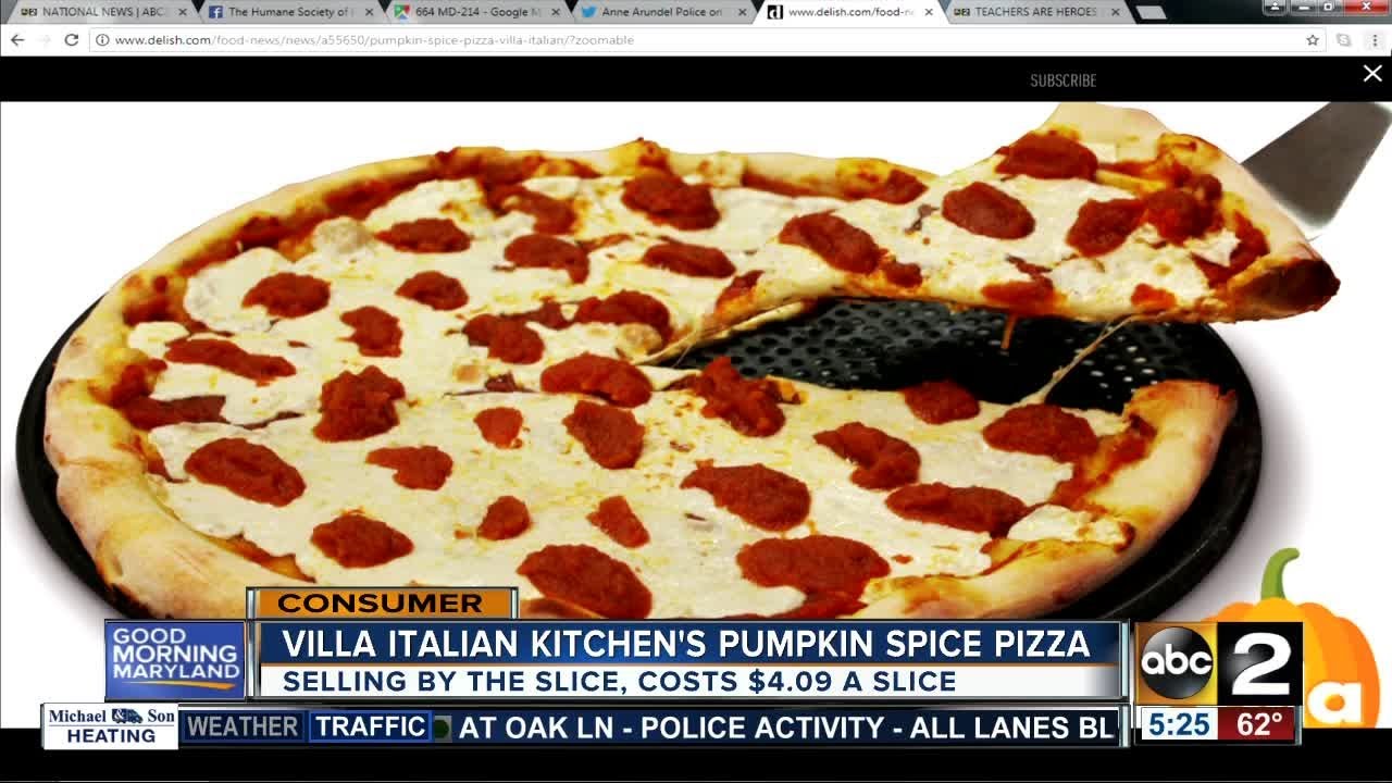 Pumpkin spice pizza available tomorrow - YouTube