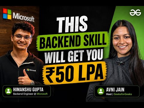 Backend Developer Roadmap 2026 - How to Get Into Microsoft & Top MNCs as a Backend Engineer