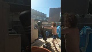 rsosos on the boxing bag