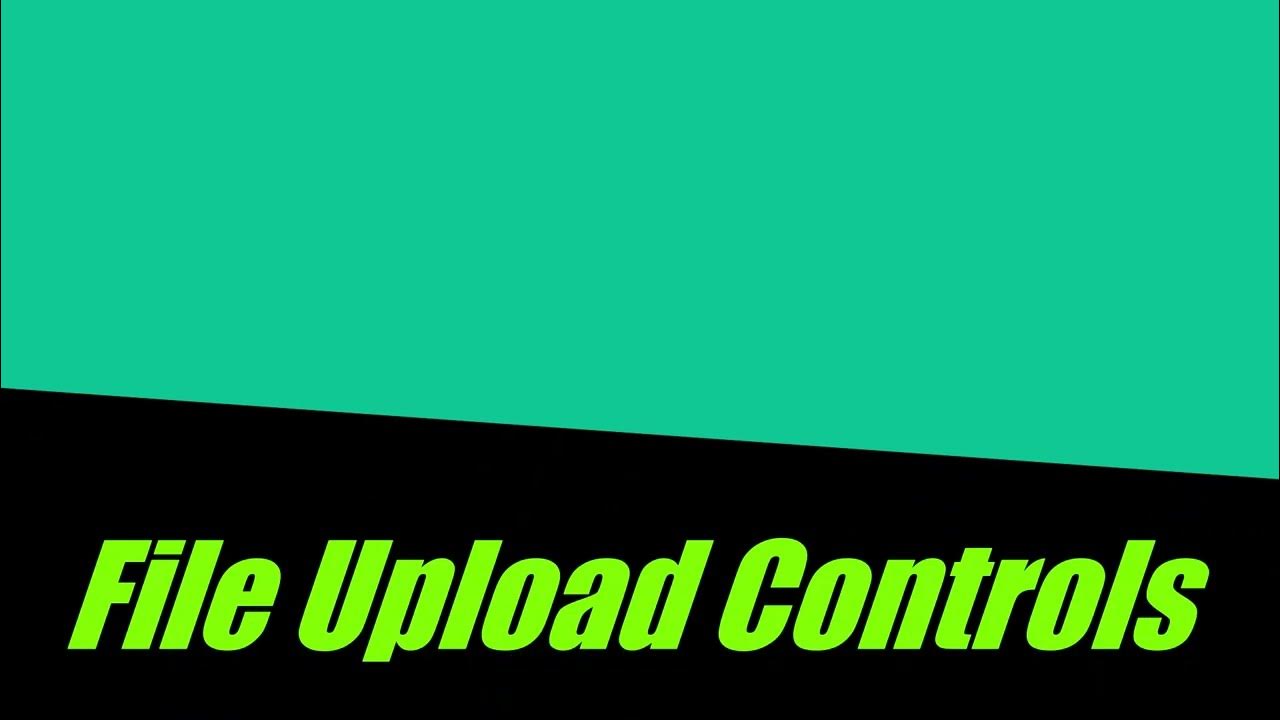 File Upload Control In Asp net Using Visual Studio 2010 - YouTube