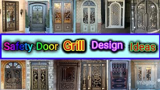 Safety door grill design ideas | iron grill door design #arasha6451