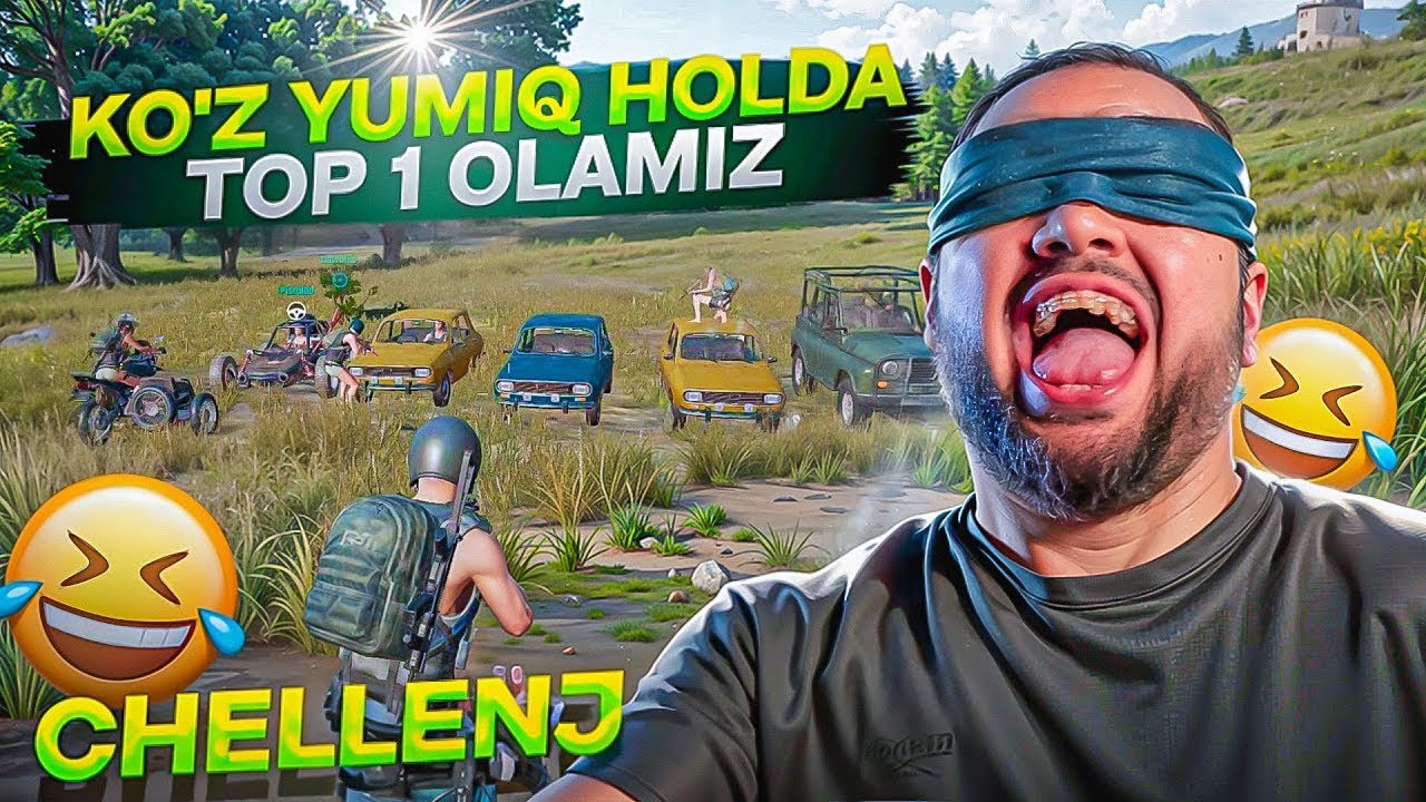 KO'ZLARIM YOPIQ HOLDA PUBG UYNAYMAN😂