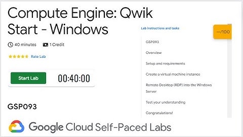 Compute Engine: Qwik Start - Windows | Cloud Skills | GSP093 | QUICK-GCP-LAB | 2024 #qwiklabs #lab