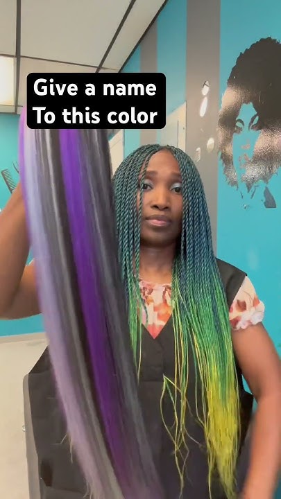  Hair braid color blend - YouTube