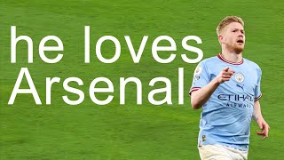 De Bruyne really don't like Arsenal.....