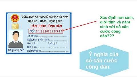 Thẻ Căn Cước Công Dân-Có Thể Bạn Chưa Biết???