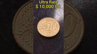 👉 $ 10,000.00 👈 ULTRA RARE D'ont Spend This Error Coin 10 Cent Euro Worth Money
