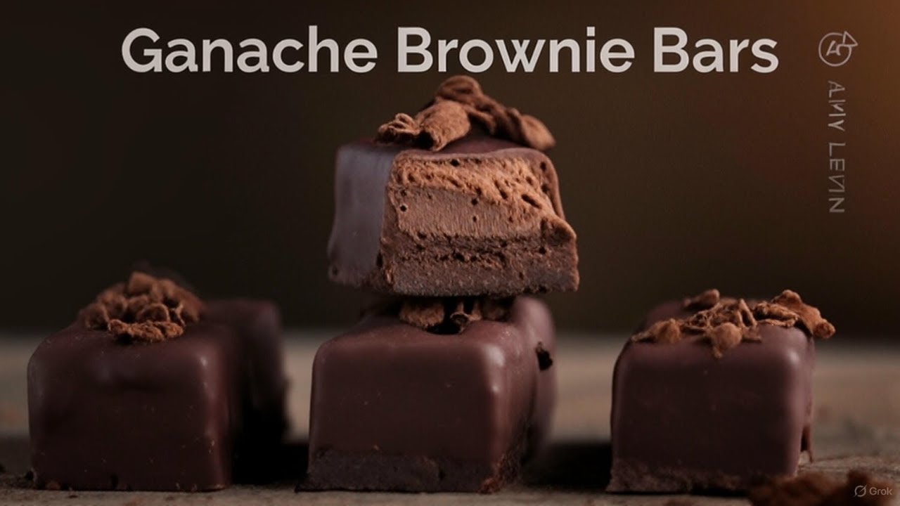 Decadent No-Bake Ganache Brownie Bars | Easy Vegan Dessert Recipe