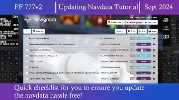 FlightFactor 777v2 | How To Update The Navdata