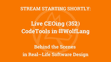 Live CEOing Ep 352: CodeTools in Wolfram Language