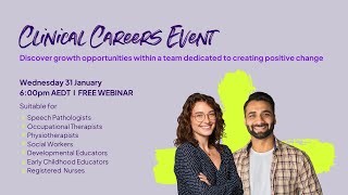 Online Clinical Careers Event  - January 2024