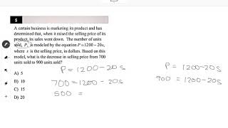 Dr Chung's SAT Math   Test 1 No Calculator   Problem 5 Solution #CollegeBoard #SAT #SATMath