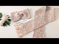 من شلة واحدة هنعمل الطقم ده تقدرى تعمليه مشروع مربح crochet scarf