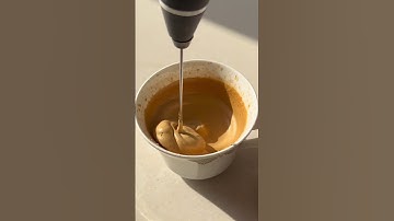 Hot dalgona coffee without sugar