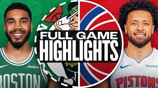 CELTICS at PISTONS | FULL GAME HIGHLIGHTS | February 26, 2025
