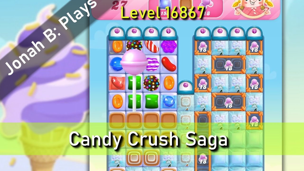 Candy Crush Saga Level 16867 - YouTube
