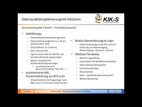 Einführung Kik-s: Datenqualitätsoptimierung in der Versorgungswirtschaft