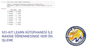 ML 4 - Scikit-learn ile Makine Öğrenmesinde Veri Ön İşleme (Imputer, Encoding, Scaler)