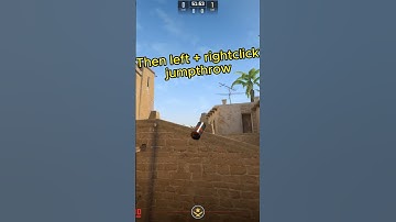 Jungle stairs smoke Mirage #counterstrike2 #shorts