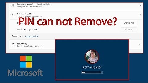 How to remove PIN on Windows 10 and 11 / PC connected with Microsoft account