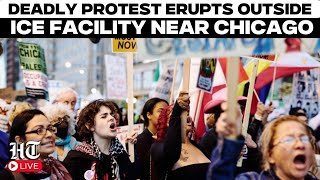US Protest LIVE: Police and Protesters Clash Outside ICE Facility Near Chicago | Trump