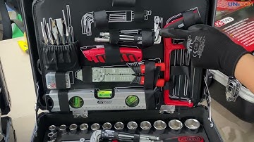 Bộ dụng cụ sửa chữa đa năng cho dạy nghề cơ điện 127 món nhập khẩu KS Tools Germany