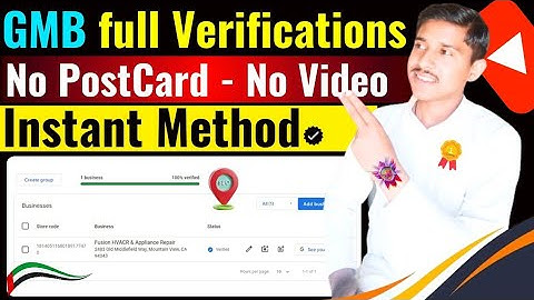 google my business profile creation without video verification || GMB verification without post card