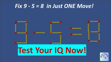 🔥🔥🔥 Fix 9 - 5 = 8 in Just ONE Move!