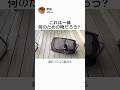 これは一体何のための物だろう?
