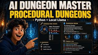 Build an AI Dungeon Master RPG with Procedural Dungeons in Python (Local Llama)