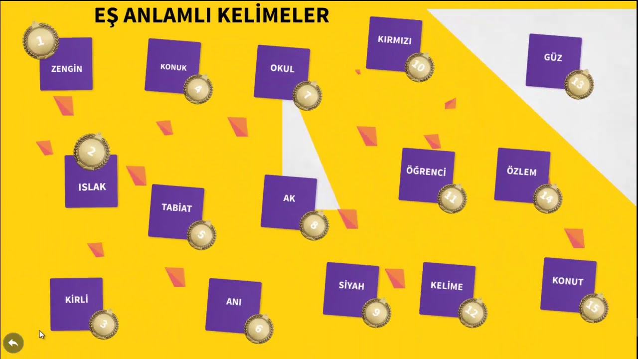 TÜRKÇE- EŞ ANLAMLI KELİMELER - YouTube