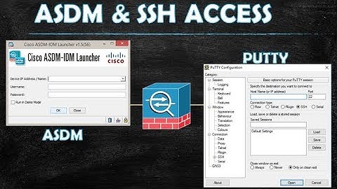ASA access via ASDM and Putty