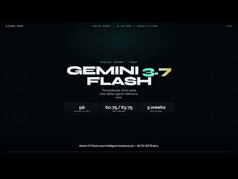 Gemini 3.7 Flash: Half-Price Agents, Still No 3.5 Pro | Full Report