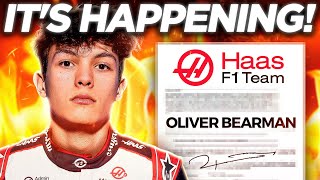 GREAT NEWS For Oliver Bearman After Haas' SHOCKING STATEMENT!