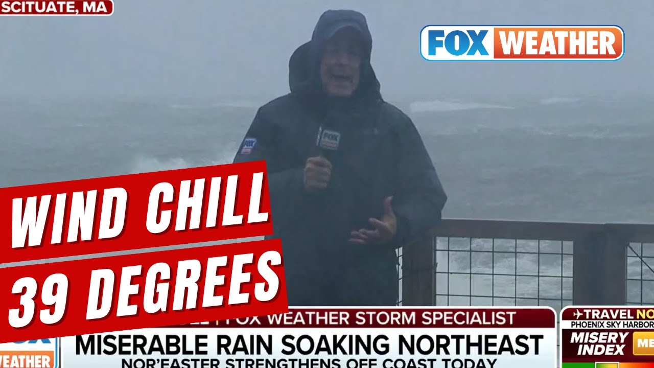 Nor'easter Walloping New England With Cold, Miserable Rain And Strong Winds