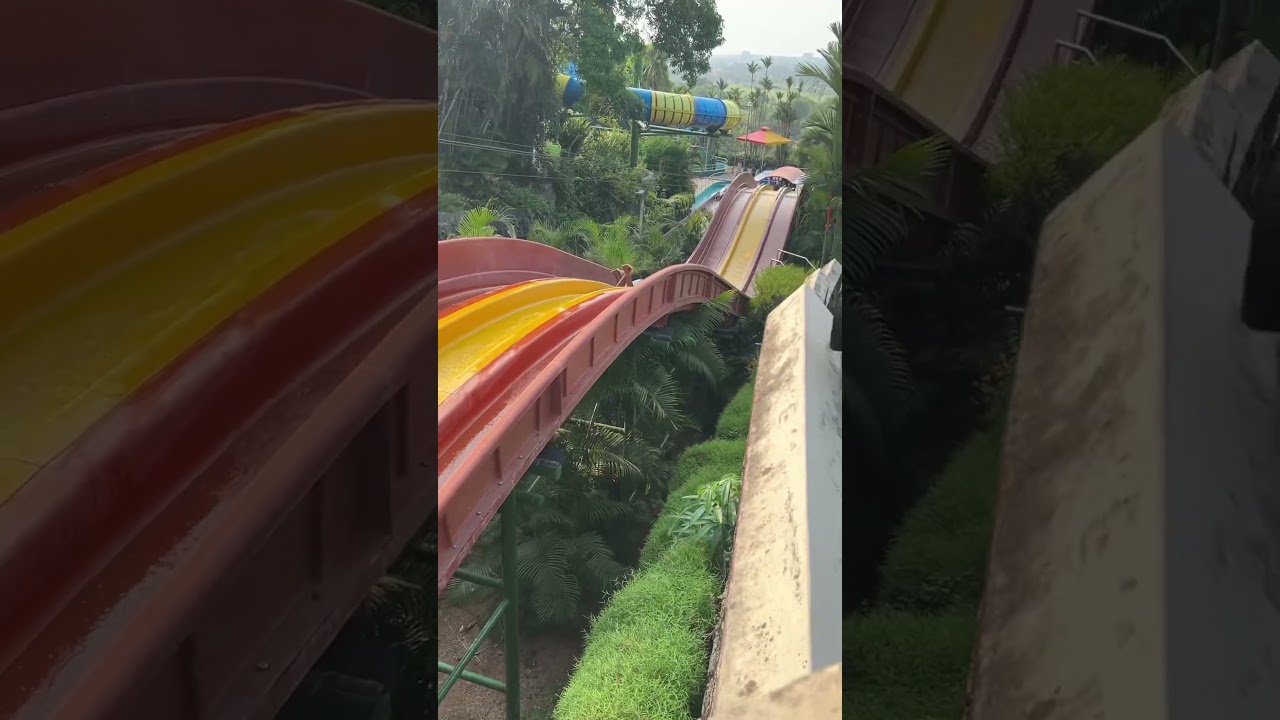 Funnel Glide water Slide at 3Wonderla Kochi..