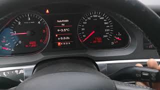 Audi A6 C6 4F 2005  skaitmeninio spidometro aktyvacija ant skydelio! screenshot 5