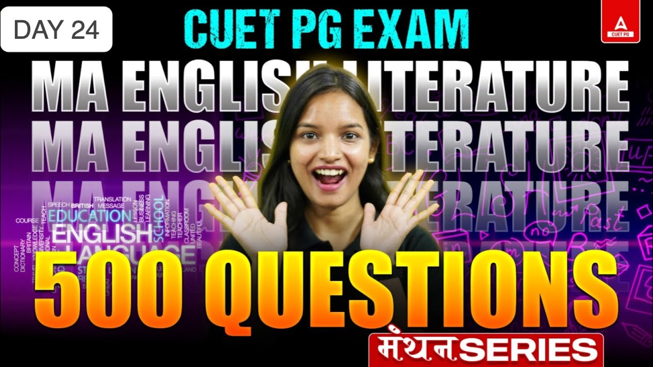 CUET PG 2025 English Literature Top 500 Questions | MA English | CUET ...