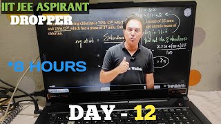 DAY-12 Of JEE 2025 As A Dropper| IIT JEE Aspirant Study Vlogs| Physics Wallah Prayas #jee #study #pw