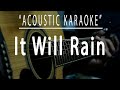 It will rain - Bruno Mars Acoustic karaoke