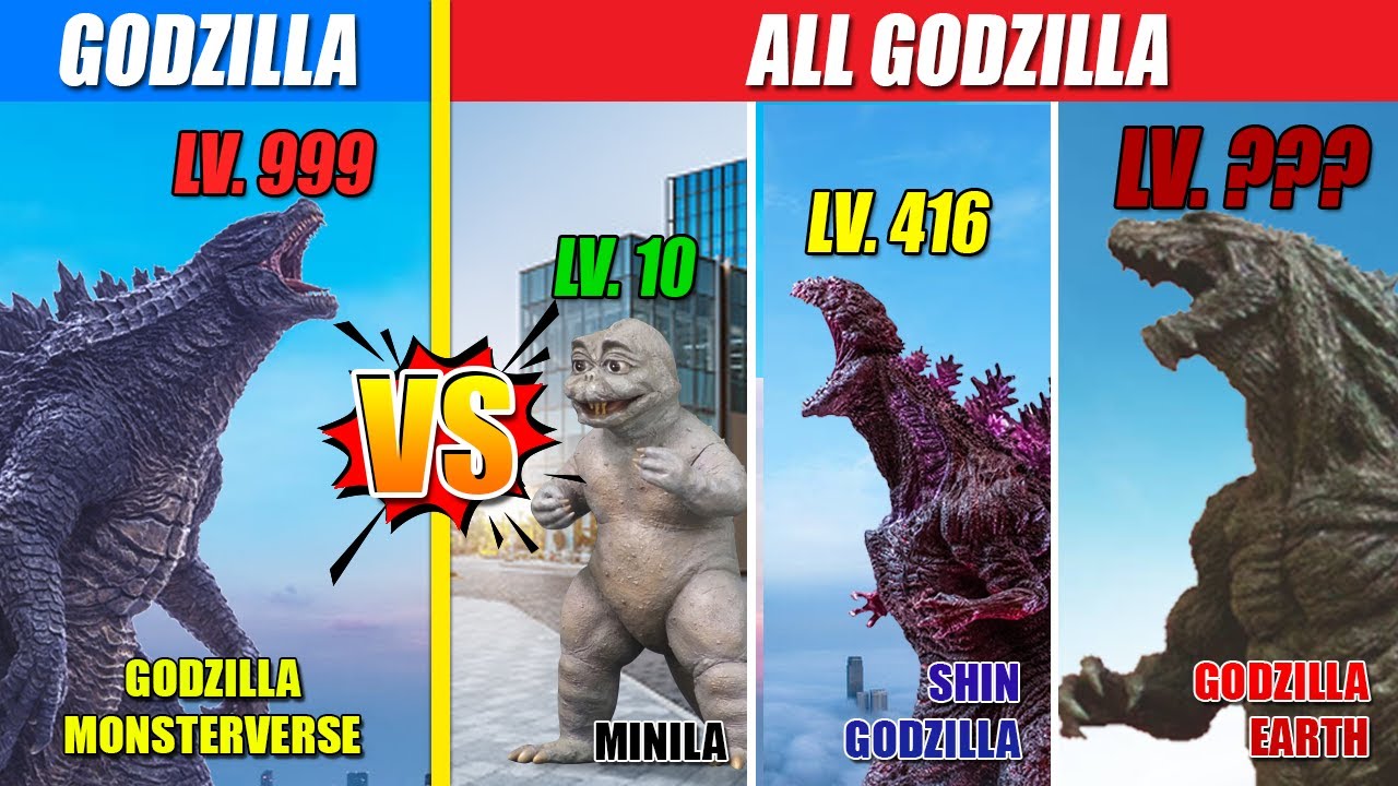 Godzilla vs MonsterVerse Kaiju Level Challenge