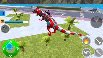 Dino Robot Car Game Dinosaur Robot Transform hero Android Gameplay #11