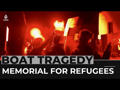 Memorial held in france for 27 refugees who died in boat accident