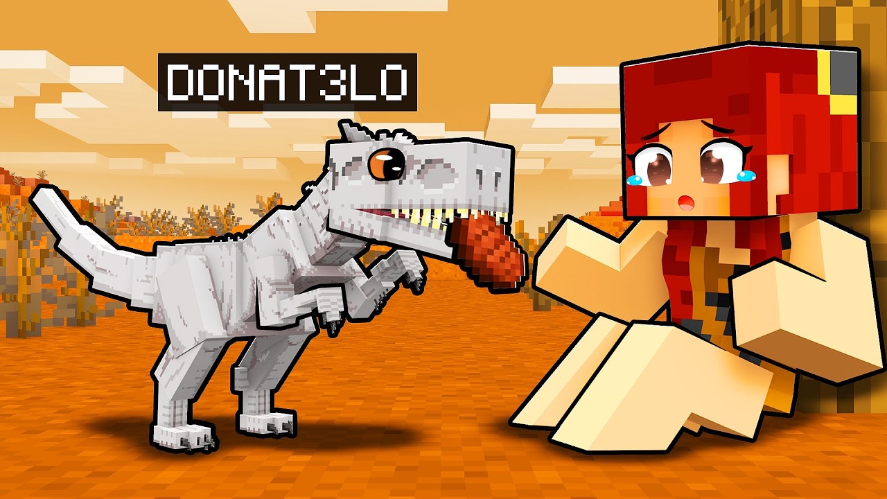 NASCI como um BEBÊ INDOMINUS REX no Minecraft!! ‹ DONAT3LO ›